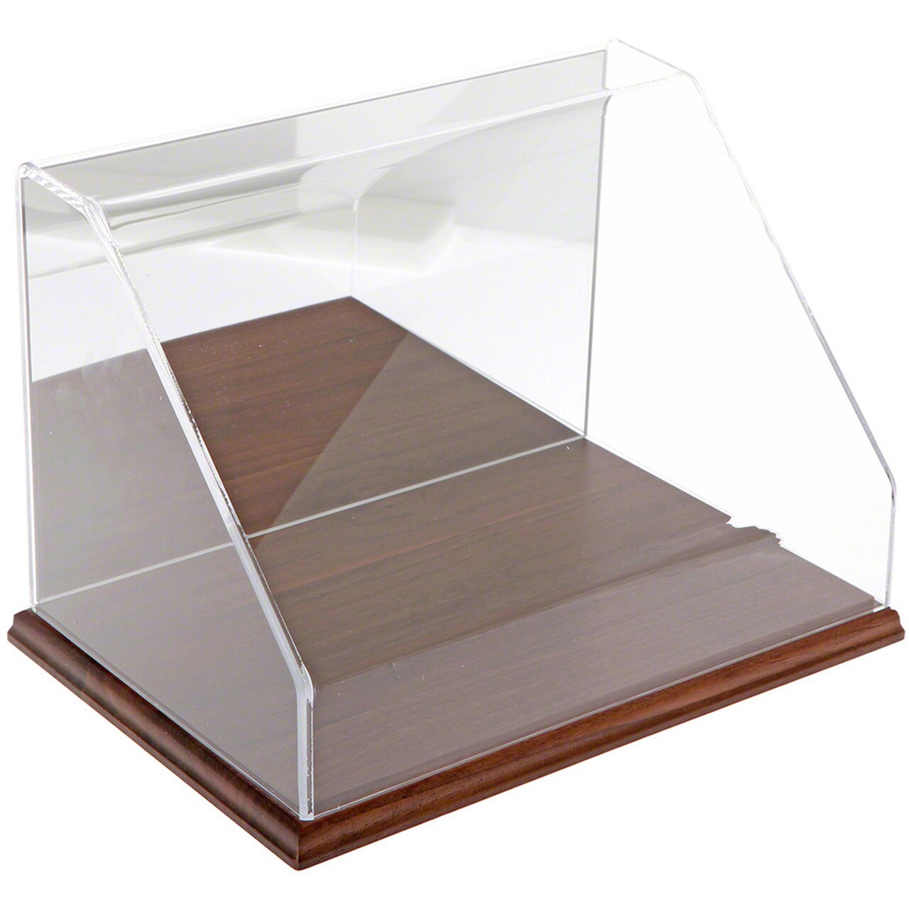 Plymor Clear Acrylic Slanted Front Display Case, 12" W x 8" D x 8" H
